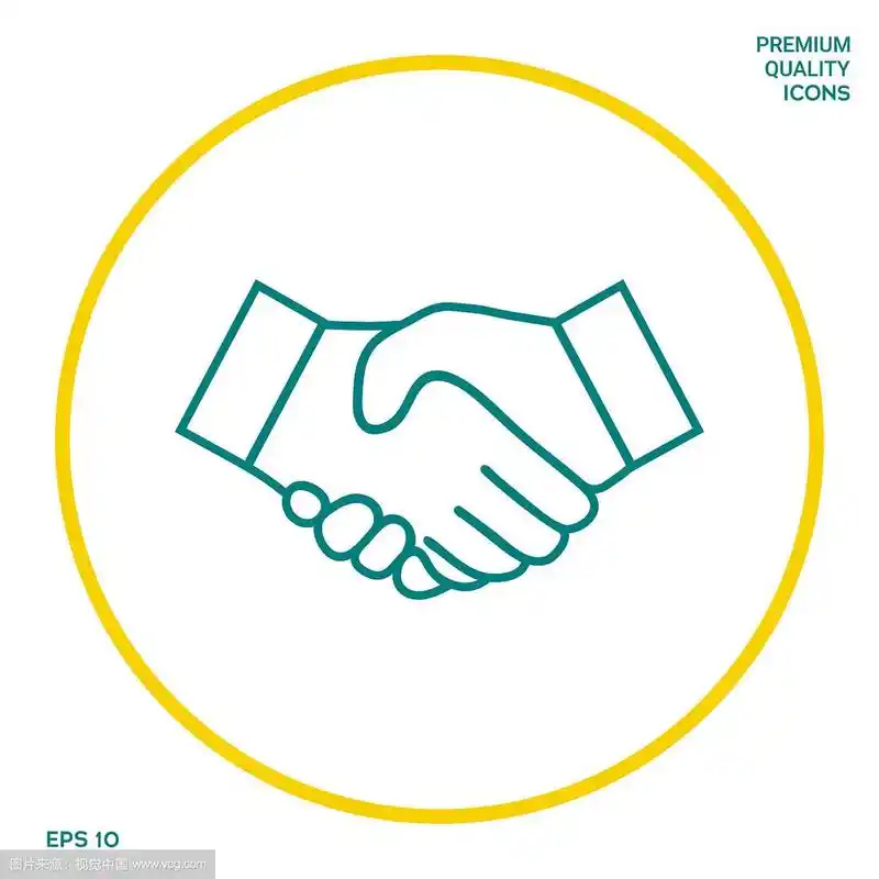 握手线图标为您的图形元素