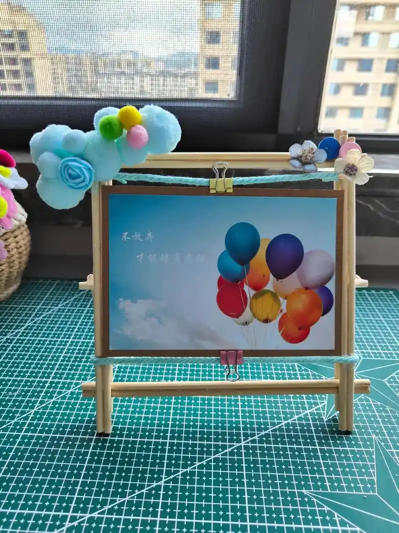 一次性筷子手工 #手工相框制作 #爱手工 #学校手工作业  - 抖音