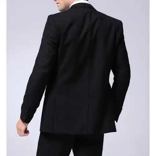 男士正装西服套装职业装黑色藏蓝工作西装婚礼商务套装西服