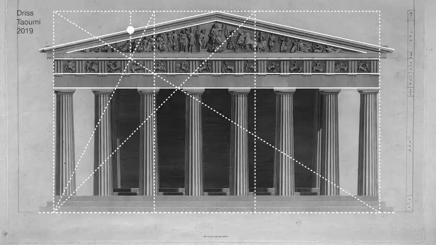 帕特农神庙中的比例与尺度#画画 #建筑 #设计 #室内设计