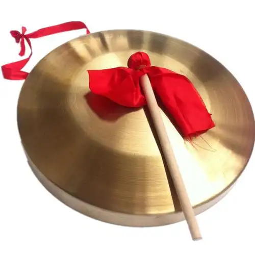 30cm防汛预警用铜锣手工打造铜锣加厚防汛灾害预警铜锣