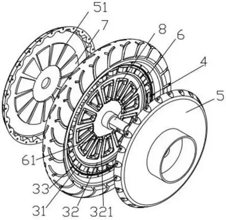 一种自发电电动车后轮的制作方法