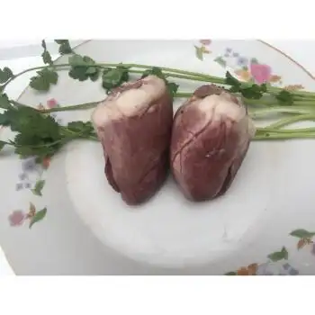 新鲜羊心熟羊心农家山羊心脏现煮羊下水真空五香熟食