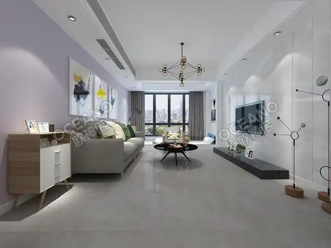 现代客厅-欧神诺瓷砖效果图