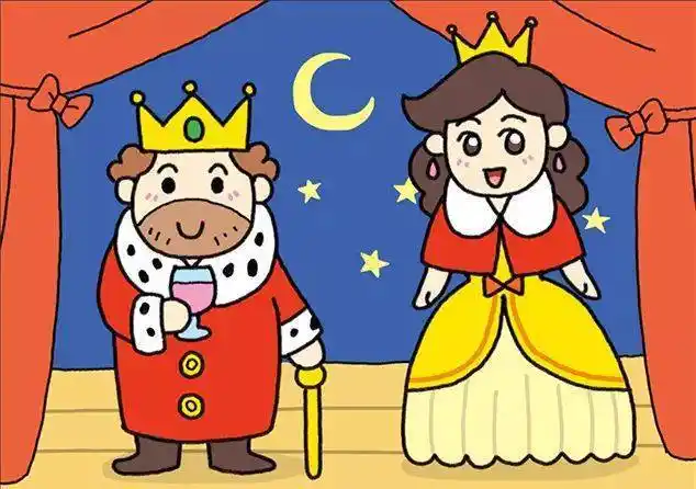 女王和国王怎样画简笔画