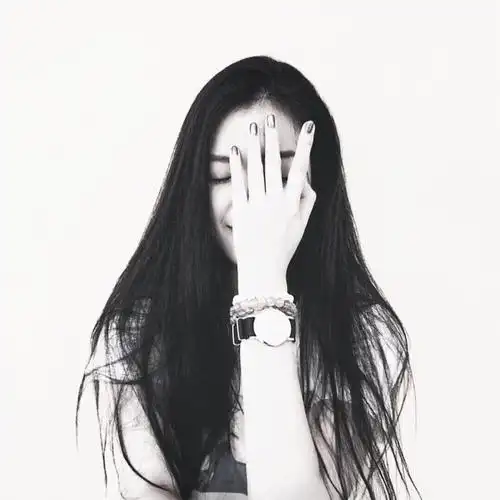 女生头像高清黑白头像