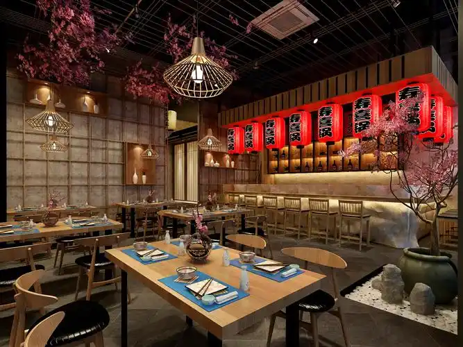 日本居酒屋装修效果图日料店装修日式风格装修图片110平米