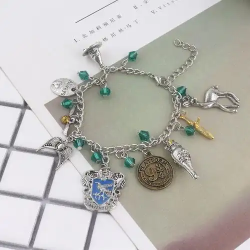 哈利波特组合手链四大魔法学院手环饰品wish亚马逊速卖通b671