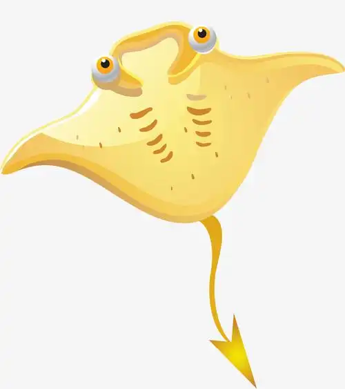 黄色卡通魔鬼鱼