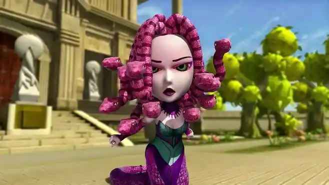 猪猪侠:小猪猪打败美杜莎,这可是菲菲功劳,真不愧是它啊!