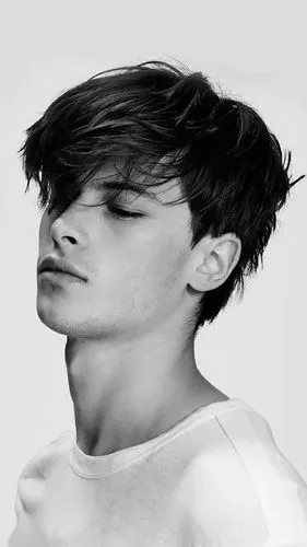 欧美黑白男生手机锁屏无水印壁纸图