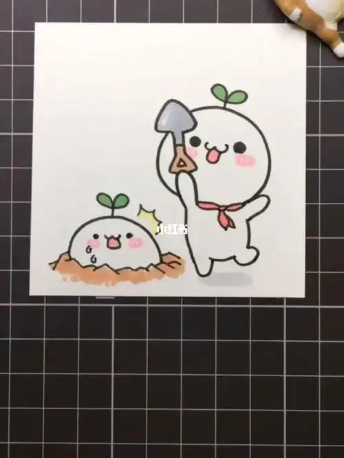 教你画长草颜团子