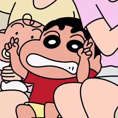 蜡笔小新头像可爱淡水印