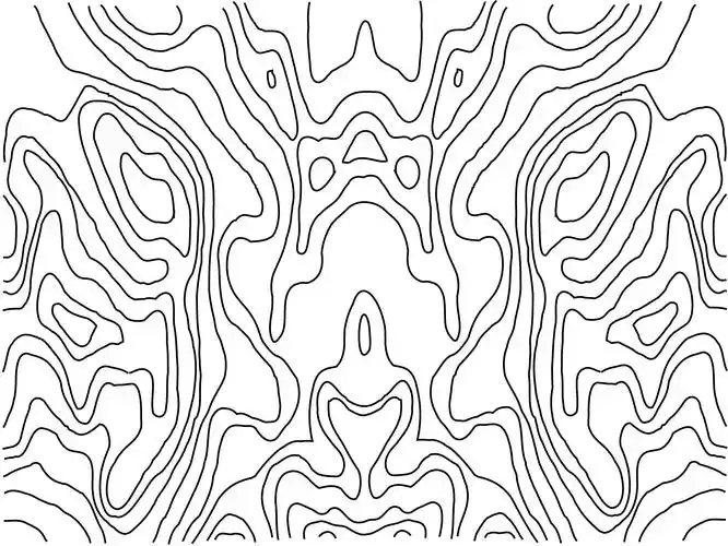 设计适合印刷的等高线图案