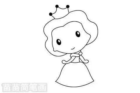 美人鱼贝儿公主简笔画