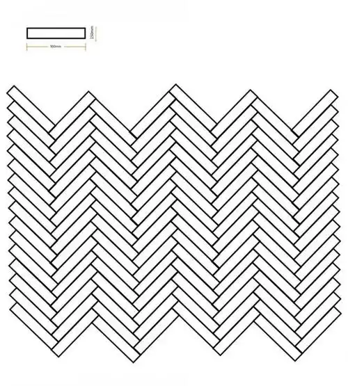 人字铺贴   单人字铺 人字形铺贴线条感极强,让空间更有视觉张力.