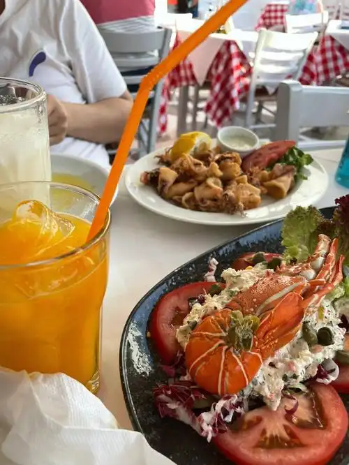 太多,点了龙虾沙拉和炸鱿鱼#圣托里尼  #希腊圣托里尼  #圣托里尼美食