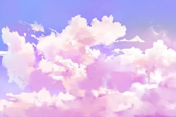 手绘粉色云朵插画-手绘粉色云朵插画设计图片素材-觅知网