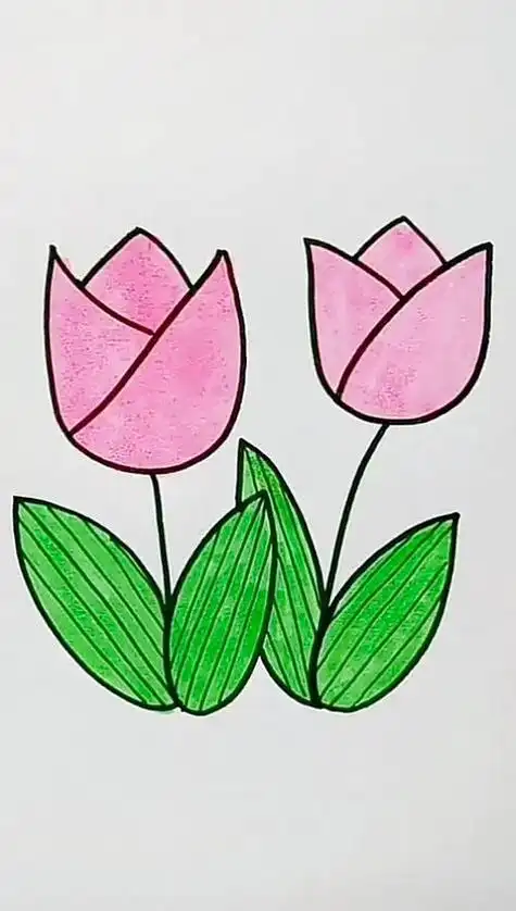 绘画技法简笔画教案-简笔画大全幼儿园里的花简笔画幼儿园简笔画教程