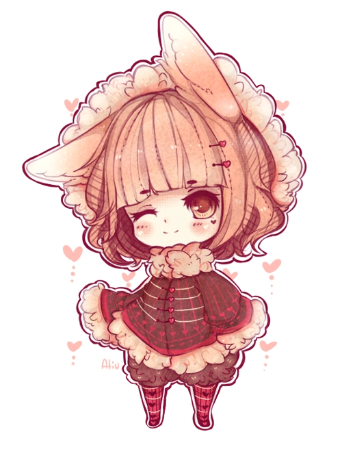 壁纸q版二次元卖萌插画动漫