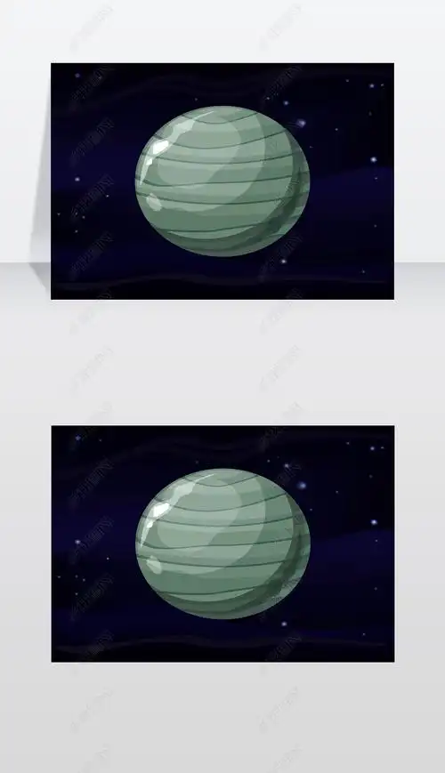天王星的星球第七颗行星离太阳它拥有太阳系矢量图