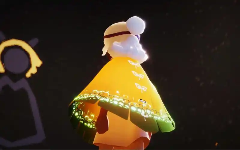 光遇绿芽斗篷真是太可爱了还能变色