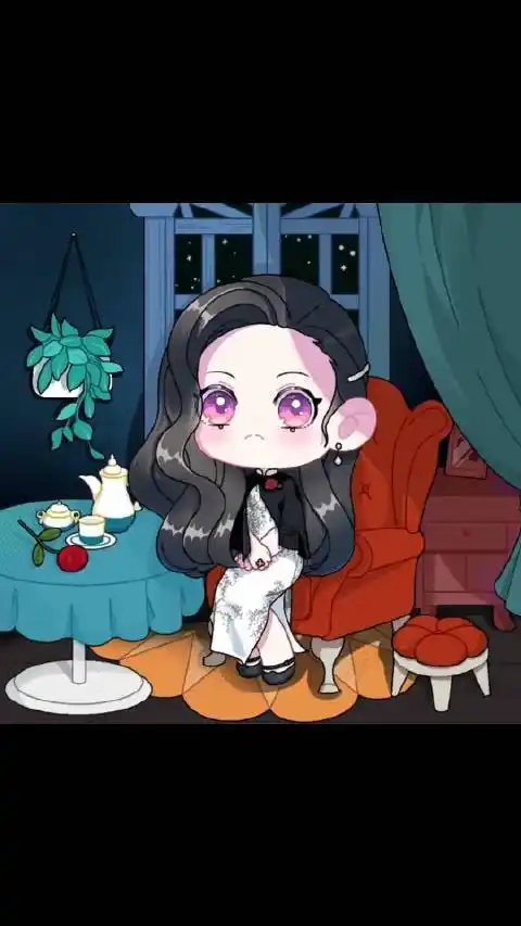 景甜-《司藤》q版绘画画面