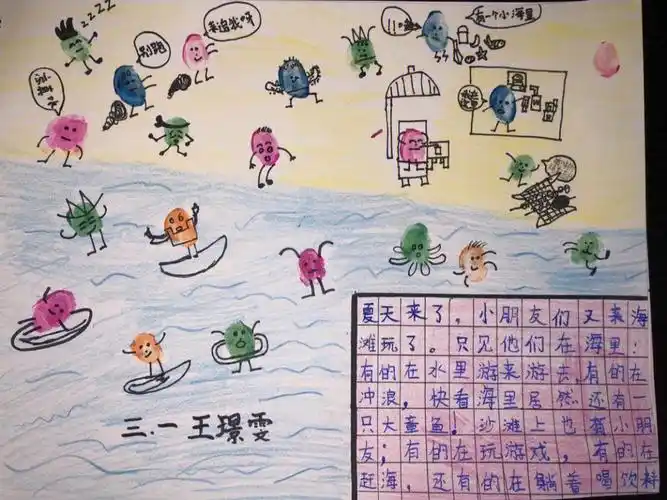三下特色作业创意手指画
