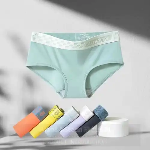 女士内裤中性莫代尔棉少女中腰les帅t宽边女生三角裤大码女夏季潮