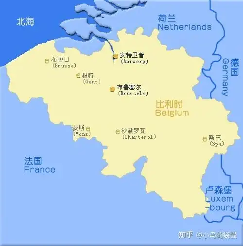 比利时地图小英雄于廉.