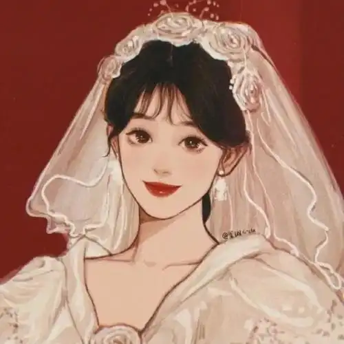 闺蜜头像婚纱动漫