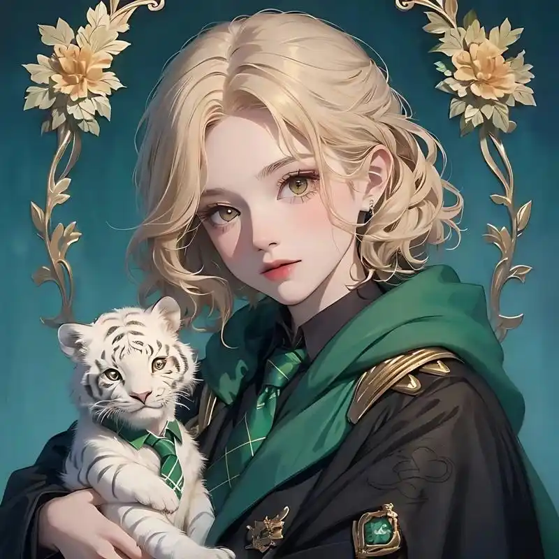 金发高冷女生头像61斯莱特林永远不会低头