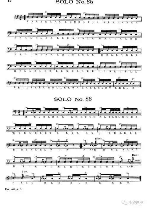 美国小军鼓精华solo150条「50-100」