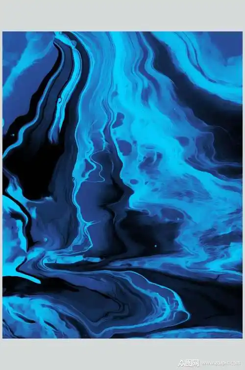 湛蓝色时尚个性抽象背景底纹图片