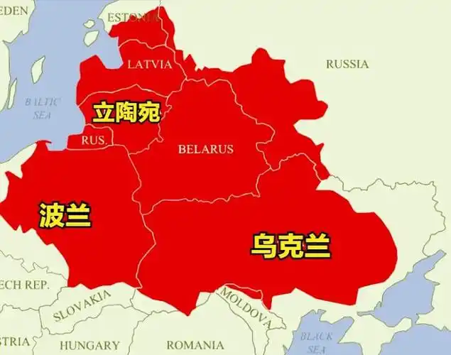 欧洲以前有一个波兰立陶宛联邦(1569-1795年),疆域覆盖今天乌克兰的大