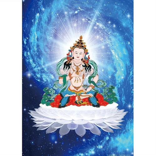 结缘助金刚萨埵画观想图百字明如意宝珠佛像印挂画像唐卡相纸塑封