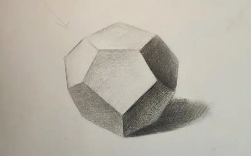 【素描入门】正五边形几何体画法