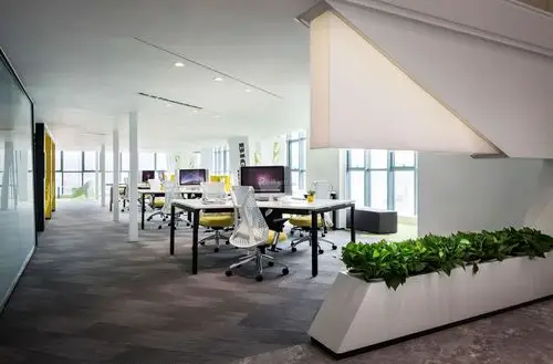 成都办公室现代风格1200平米装修效果图案例