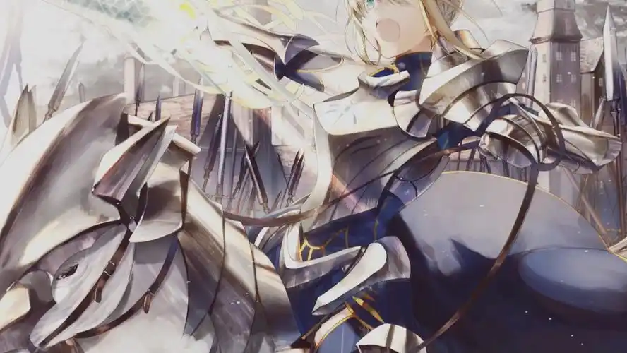 (fate)呆毛当王的样子.