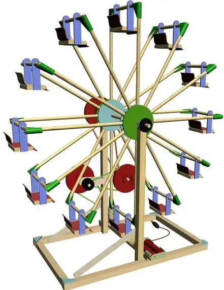 摩天轮小制作小发明 中小学生手工diy科技小制作模型材料益智玩具