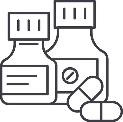 药丸线图标概念药丸线图片