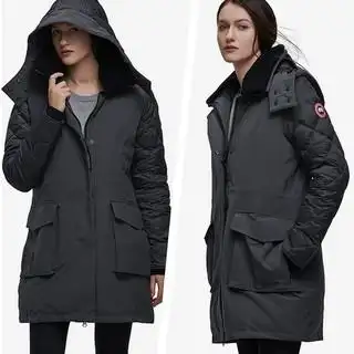 canadagoose加拿大鹅lorette系列女士中长款羽绒服2090l红色xl