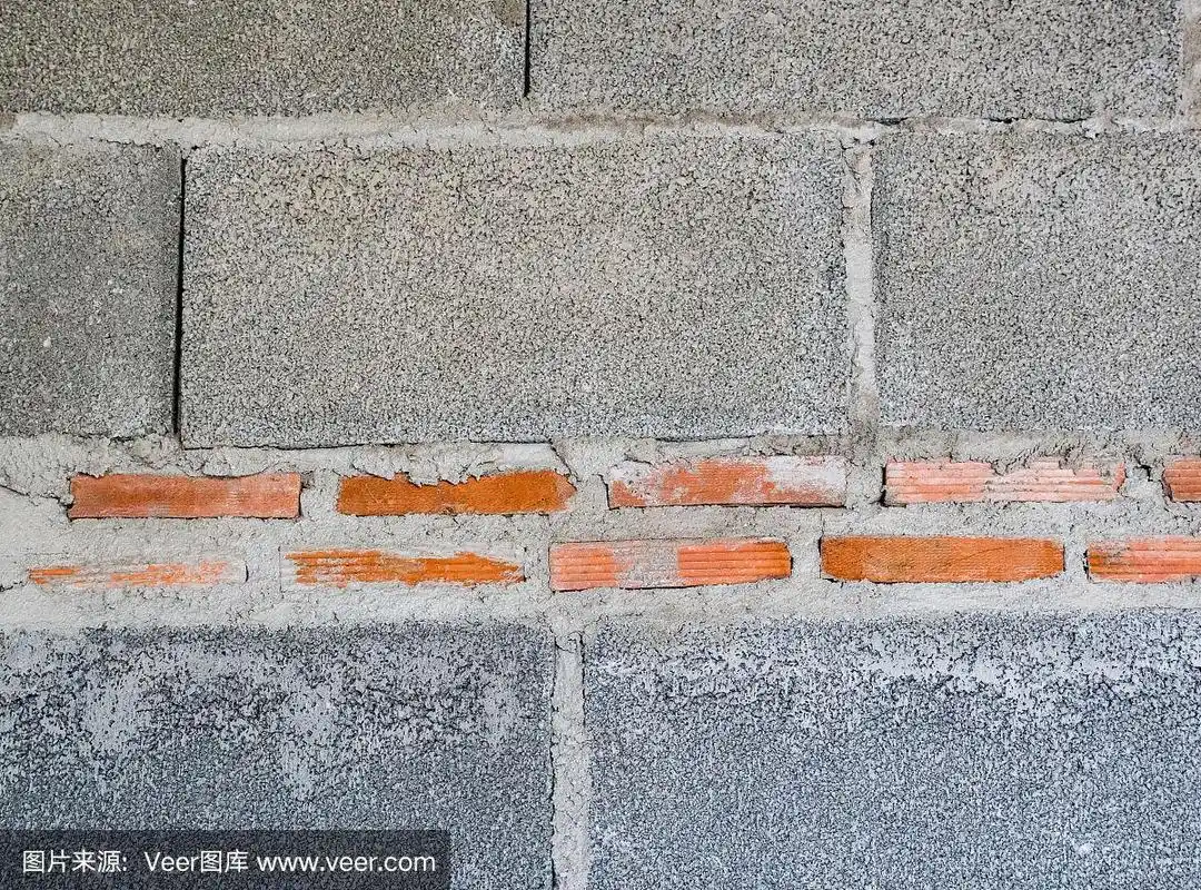 正在施工的砖混墙.