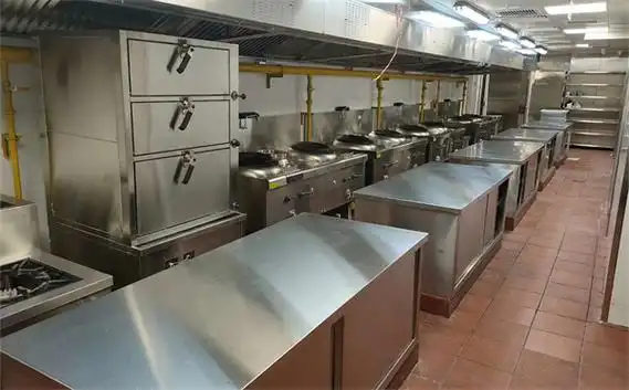 不锈钢商用酒店厨房设备_餐饮食堂厨房厨具设备工程设计改造生产厂家