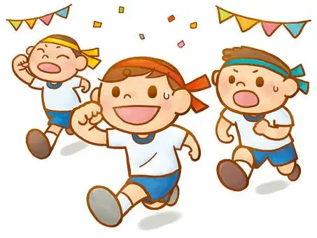 照片素材(图片): 参加运动会的小学生