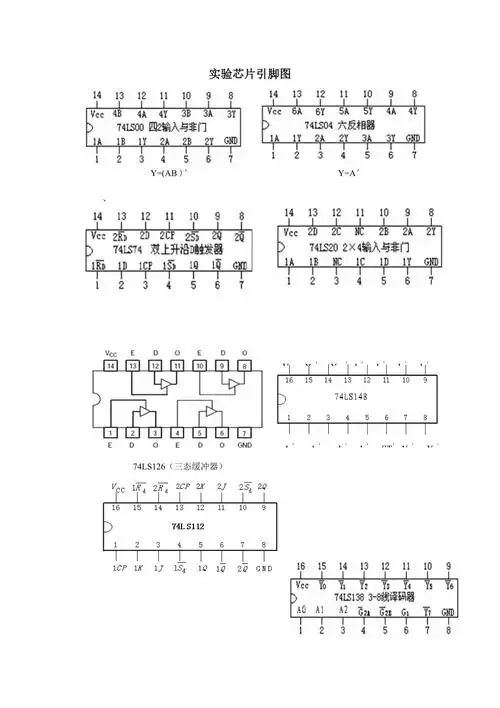 实验芯片引脚图