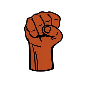 矢量图紧紧攥紧的拳头