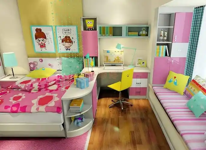 一间房一儿一女儿童房怎么装修效果图_儿童房装修效果图大全2013图片