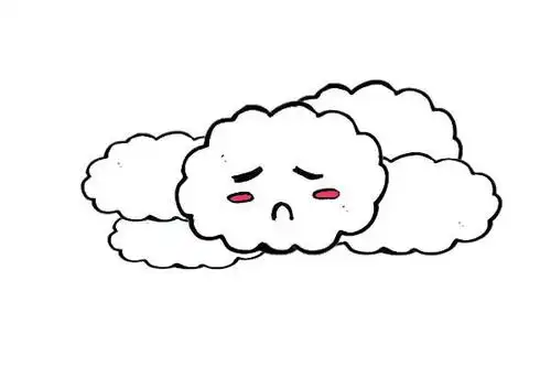 阴天简笔画
