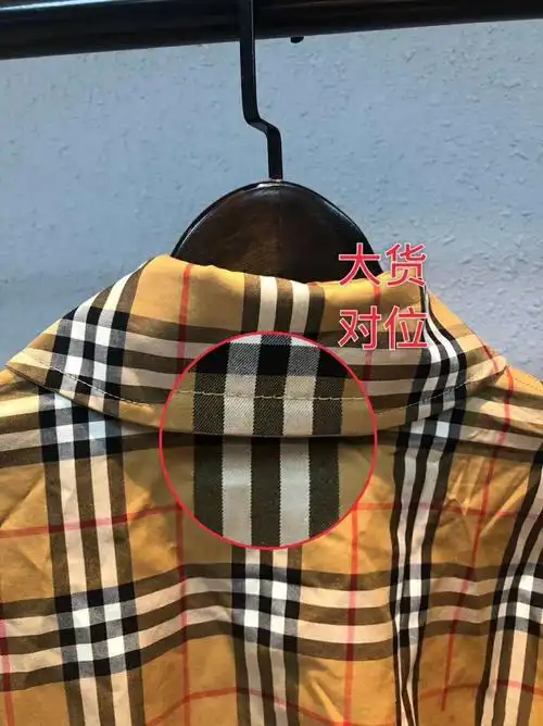 巴宝莉burberry彩虹rainbow格子纹双面夹克衬衫t恤短袖两面穿真假对比